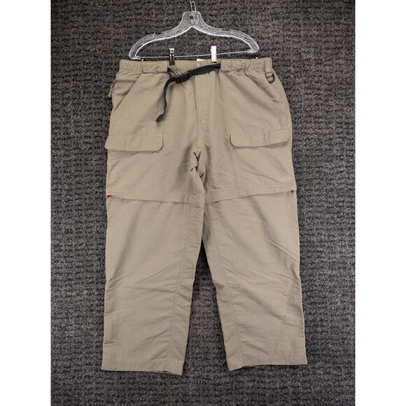 The North Face Other - The North Face Convertible Cargo Pants Mens 2XL Beige Belted Flex Waist Gorpcore